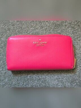 kate spade New York Hot Pink Zip Wallet
